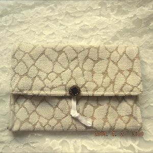 Vintage Inspired Animal Print Clutch Handbag